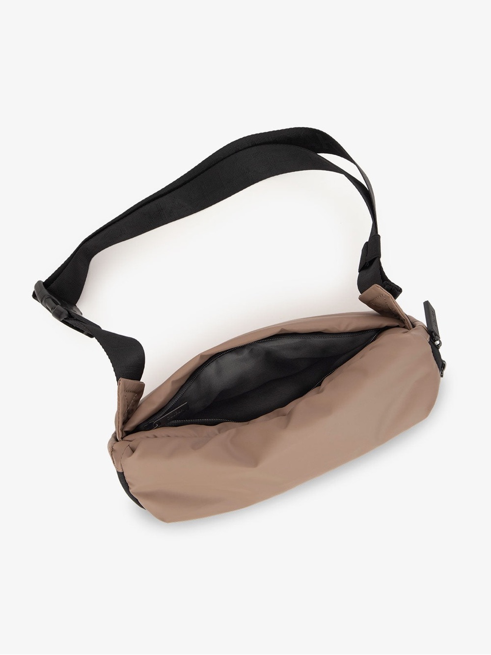 CALPAK Luka Belt Bag in Chocolate Quilted Crossbody - Picture 2 of 10